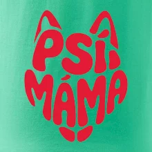 Psí máma nápis v hlavě
