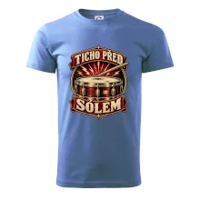 Ticho před sólem - vintage bubenický emblém