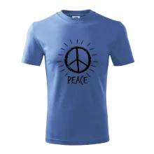 Peace symbol černobílý