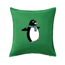 Tučňák se zelenou šálou