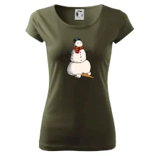 Sněhulák se spadlým nosem