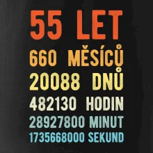 Narozeniny 55 přepočet času