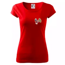 Folklor na prsu slepice