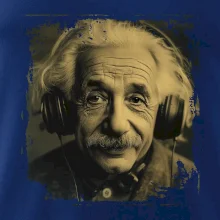 Albert se sluchátky