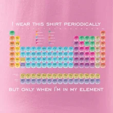 I wear this shirt periodically but only when I'm in my element