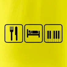 Eat sleep piano v řadě