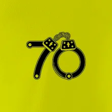 Narozeninové tričko pro policajta - pouta 70