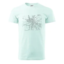 Mapy měst černobílé Budějce