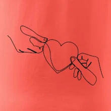 Dvě ruce a srdce jedním tahem