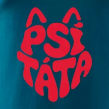 Psí táta nápis v hlavě