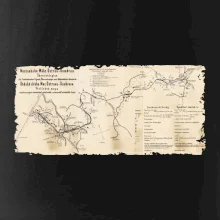 Mapa Báňské dráhy z Moravské Ostravy do Doubravy