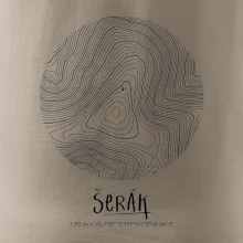 Šerák - vrstevnice v kruhu