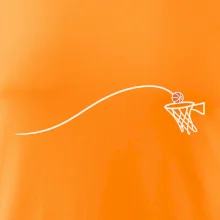 Minimalistická trajektorie míče do koše