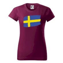 Švédsko vlajka štětkou