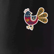 Folklor na prsu slepice