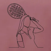 Tenistka  jednim tahem