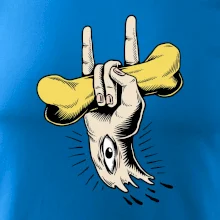 Rocková ruka kost a oko