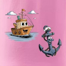 Parové triko - Loď a kotva