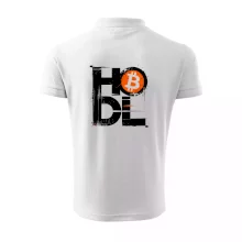 Hodl velký nápis a logo BTC