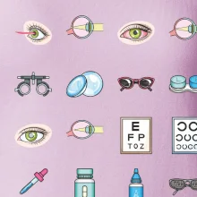 Oční lékař ikony