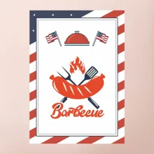 USA BBQ POSTER