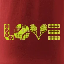 Tenis love nápis