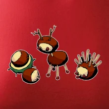 Kaštanová zvířátka - v řadě