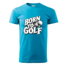 Born to golf černobílý drsný potisk
