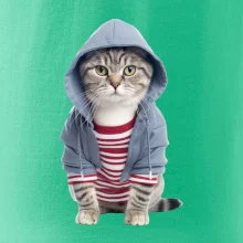 Kočka v pruhovaném triku