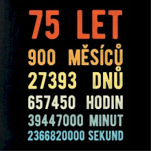Narozeniny 75 přepočet času