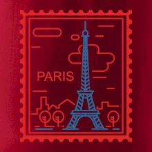 Paříž známka jednoduchá