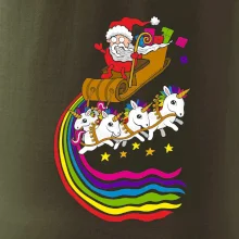 Santa a jednorožci (Pecka design)