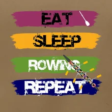 Eat sleep rowing repeat barevné