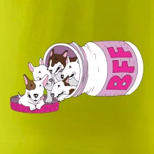 Bullterrier Friends Forever růžové (Pecka design)