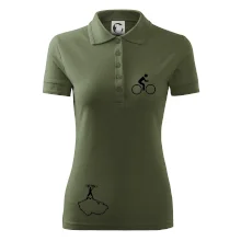 Mapa ČR + kolo na prsu