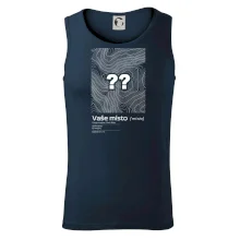 Vaše místo - vrstevnice v obdélníku