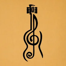 Houslový klíč kytara