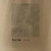 Šerák - vrstevnice v obdélníku