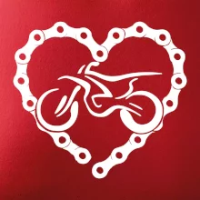 Moto srdce řetěz - enduro