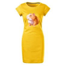 Morče - kreslené, bílo oranžové