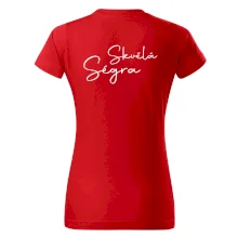 Skvělá ségra - nápis na zádech