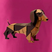 Jezevčík - slepený z papíru