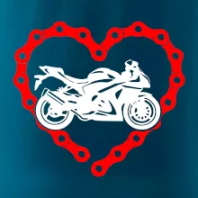 Moto srdce řetěz - supersport