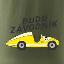 Budu závodník žluté  auto