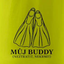 Můj buddy dvě překřížené potápěčské ploutve