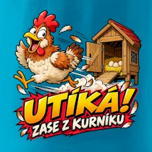 Útěk slepice z kurníku