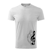 Houslový klíč a noty