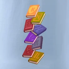 Knihomol letící knihy