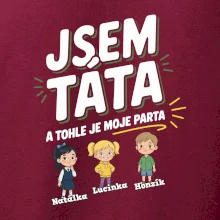 Jsem táta a tohle je moje parta  (obrázky a jména dětí)