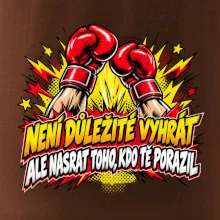 Není důležité vyhrát - komiksové červené boxerské rukavice